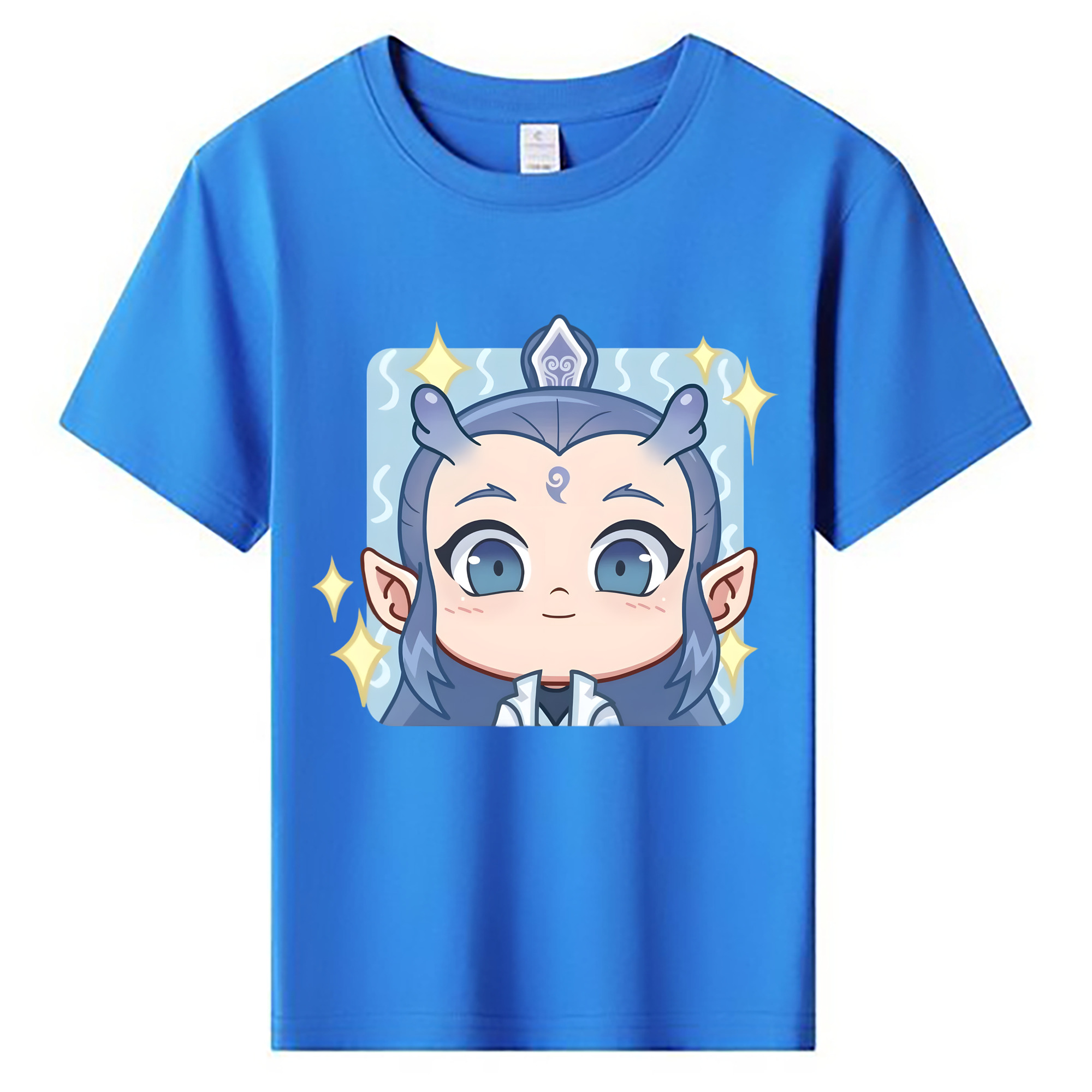 （画像用） Ne Zha 2 ナタ 魔童の大暴れ 綿100％キッズTシャツ（フロントプリント）